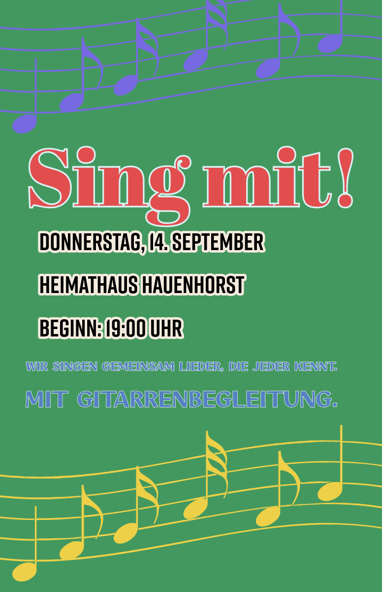 Festlicher Nachmittag mit Genuss und Gesang