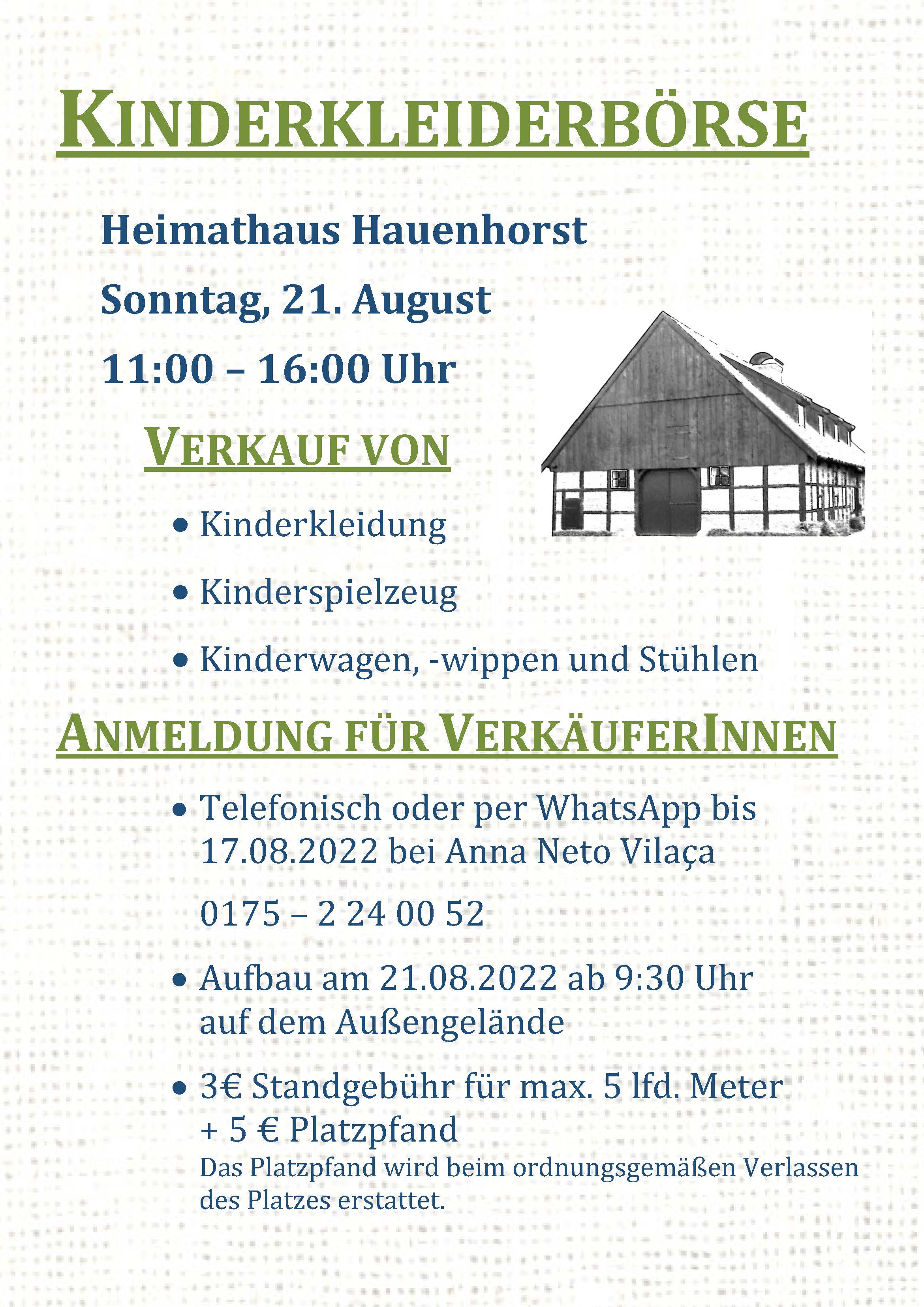 Kinderkleiderbörse in Hauenhorst